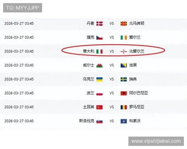 世界杯预选赛欧洲赛区附加赛最新赛程安排及比赛时间全解析